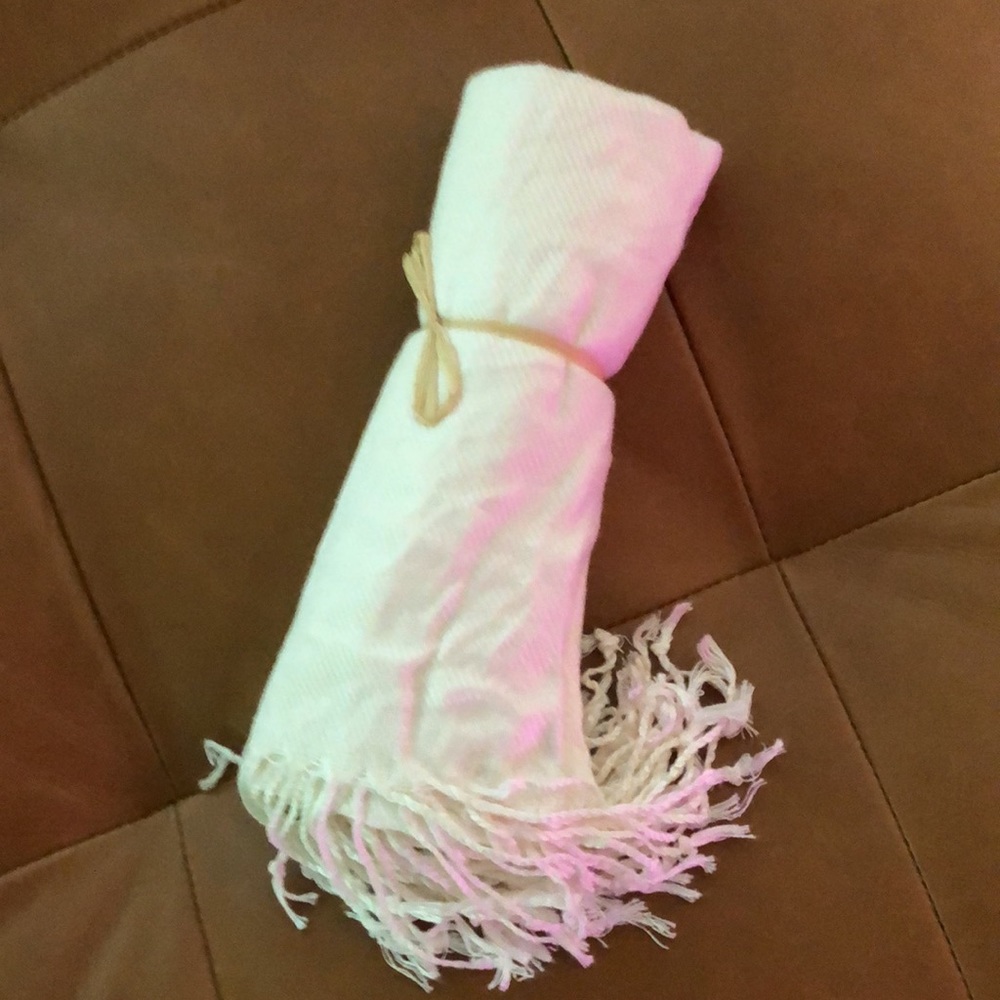 NWT Bundle of 2 Beautiful, flowing cream-colored scarves/shawls